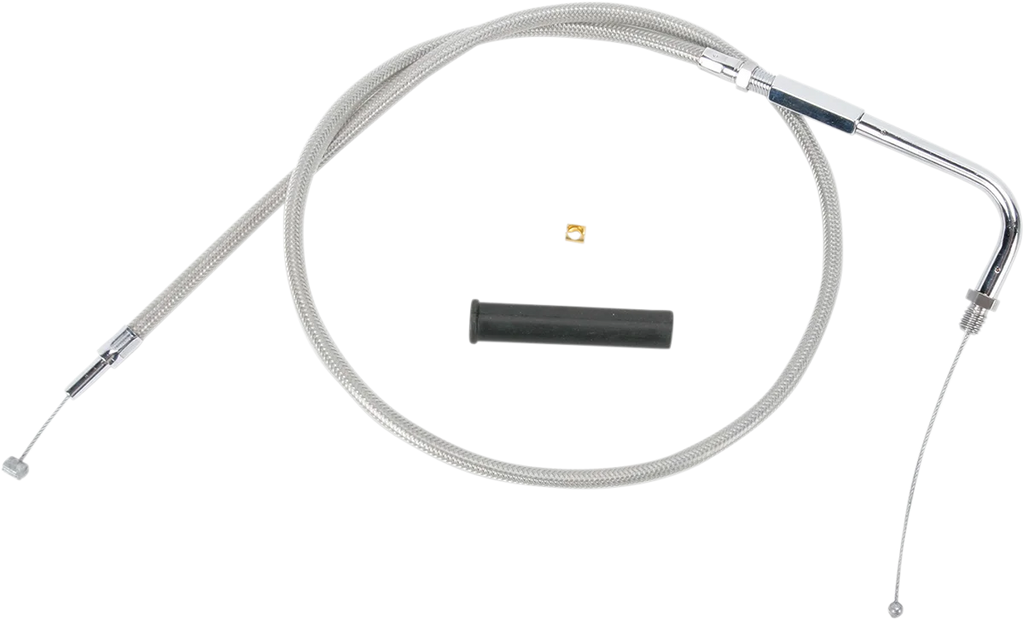 DragSpecialties Throttle Cable - 34-1/2" - Braided 5330902B - Main Product View