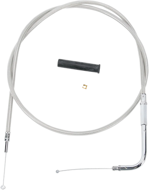DragSpecialties Throttle Cable - 34-3/4" - Braided 5332504B - Main Product View