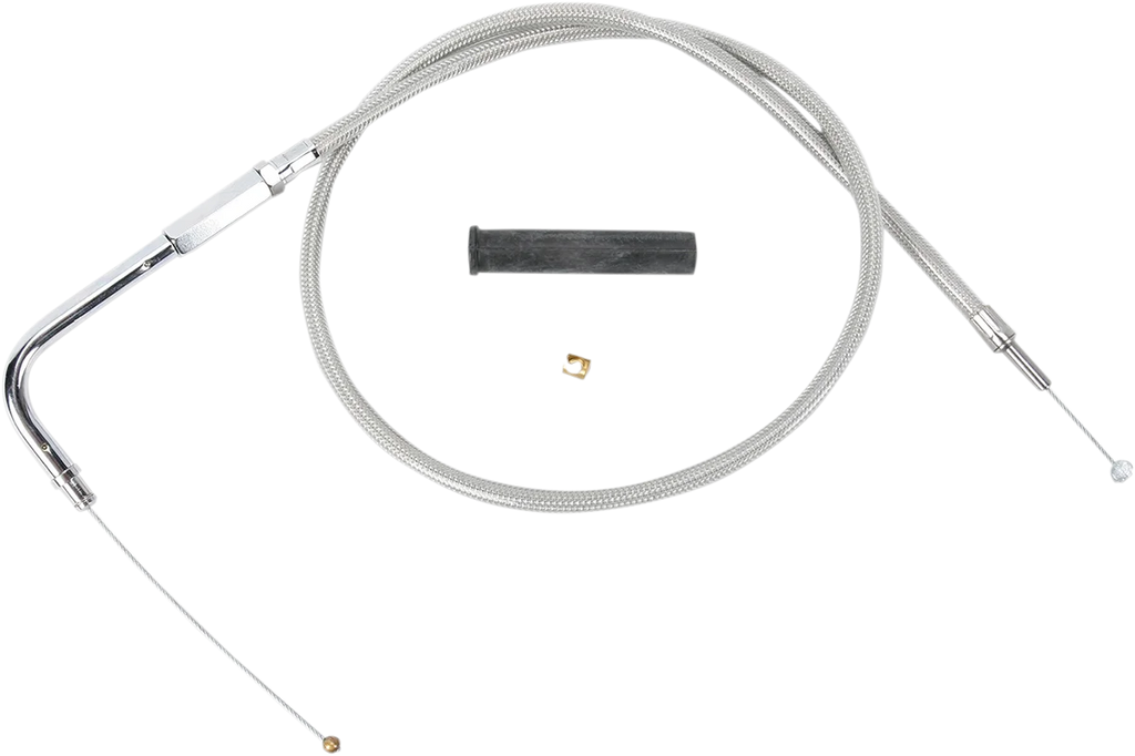 DragSpecialties Throttle Cable - 36-3/4" - Braided 5332506B - Main Product View