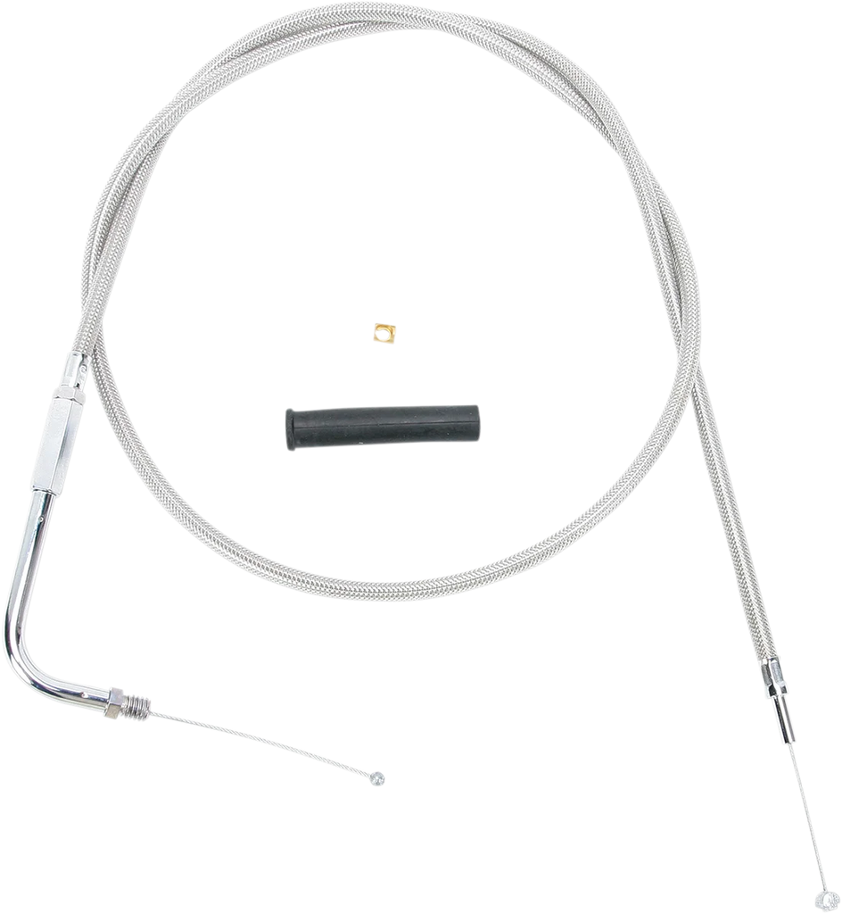 DragSpecialties Throttle Cable - 44" - Braided 5331104B - Main Product View