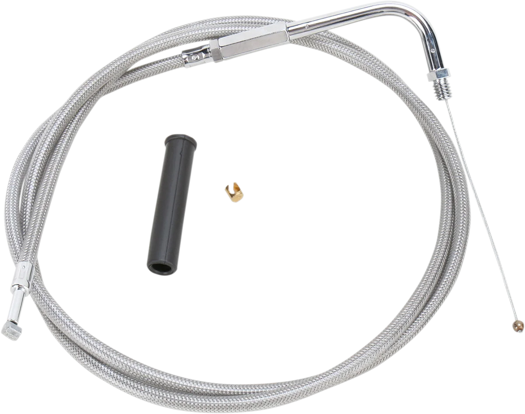 DragSpecialties Throttle Cable - 50" - Braided 5331150B - Main Product View