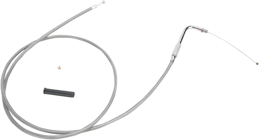 DragSpecialties Throttle Cable - 52" - Braided 5331152B - Main Product View