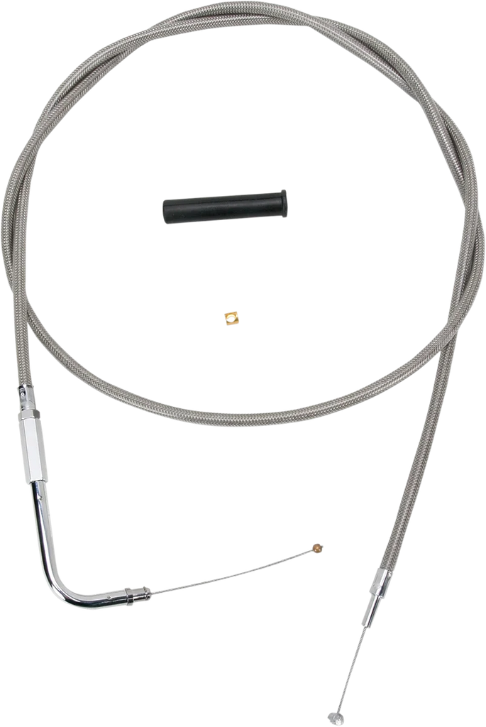 DragSpecialties Throttle Cable - 54" - Braided 5332154B - Main Product View