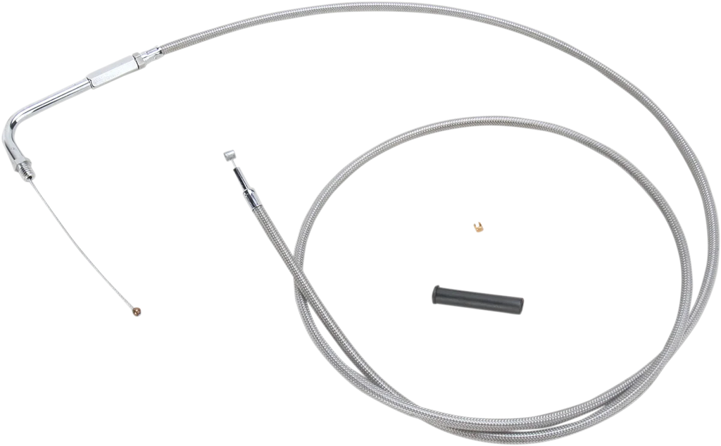DragSpecialties Throttle Cable - 56" - Braided 5331156B - Main Product View