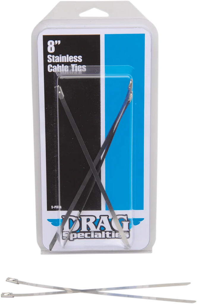 DragSpecialties Tie Wraps - Stainless Steel - 8" 304-0508-D - Main Product View
