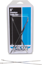Load image into Gallery viewer, DragSpecialties Tie Wraps - Stainless Steel - 8" 304-0508-D - Main Product View