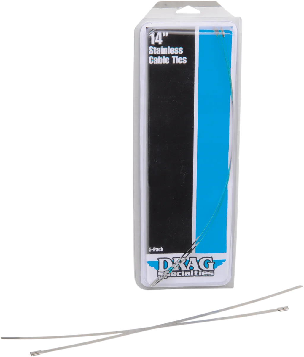 DragSpecialties Tie Wraps - Stainless Steel - 8" 304-0508-D - Side View