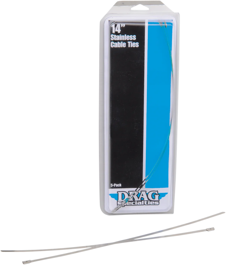 DragSpecialties Tie Wraps - Stainless Steel - 8" 304-0508-D - Side View
