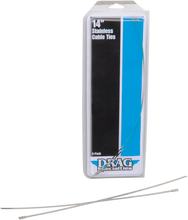Load image into Gallery viewer, DragSpecialties Tie Wraps - Stainless Steel - 8" 304-0508-D - Side View
