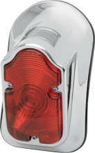 Load image into Gallery viewer, DragSpecialties Tombstone Taillight - Top Tag - Red Lens 12-0400 - Main Product View