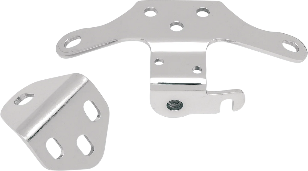 DragSpecialties Top Motor Mount - Chrome E28-0036 - Side View