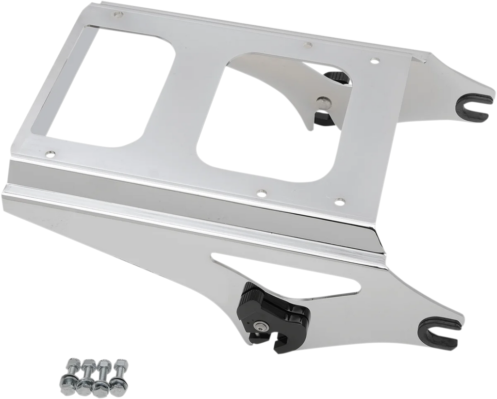 DragSpecialties Tour Box Mount - Black C77-0082GB - Detail View