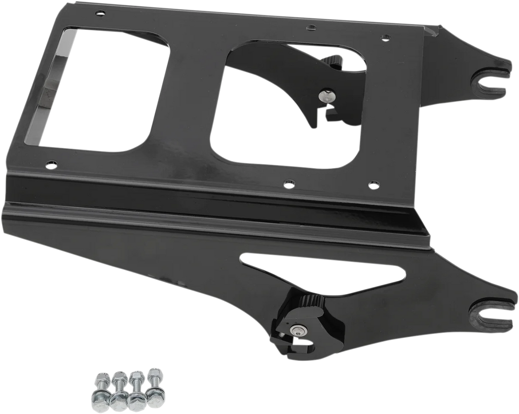 DragSpecialties Tour Box Mount - Chrome C77-0083 - Side View