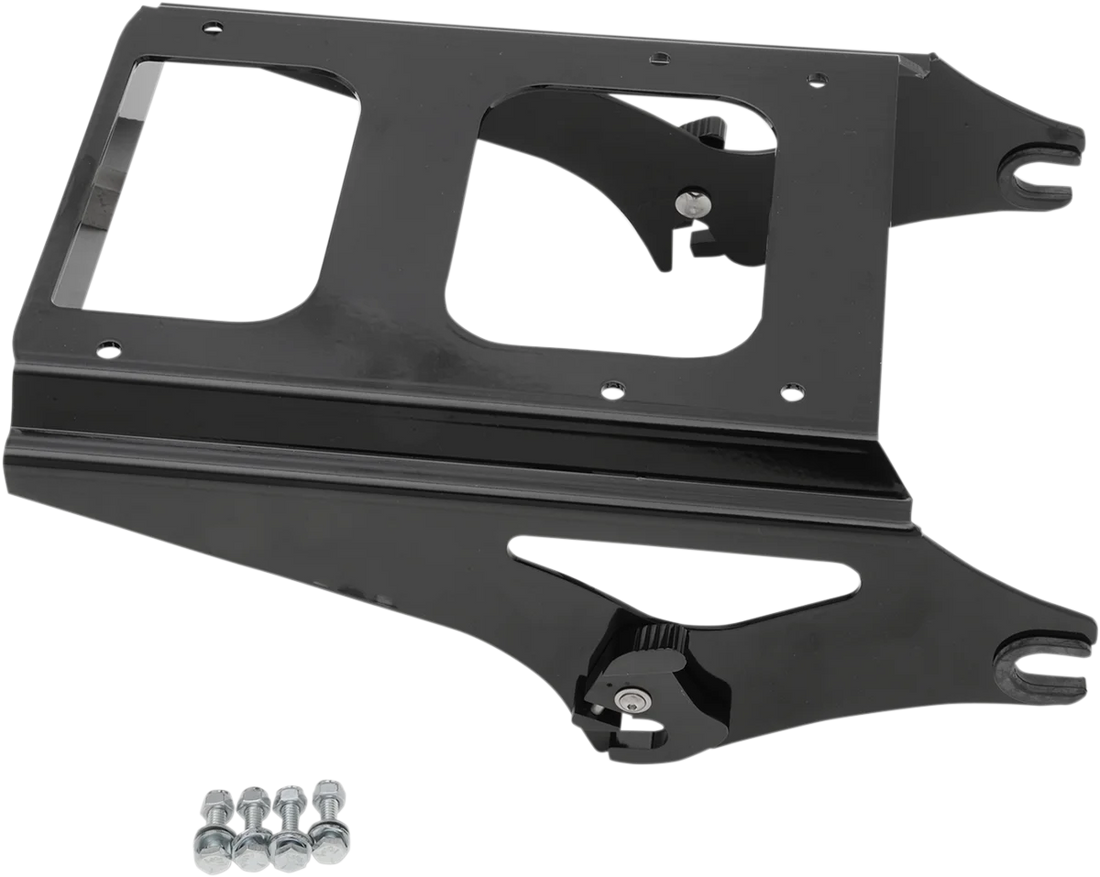 DragSpecialties Tour Box Mount- Chrome C77-0084 - Side View