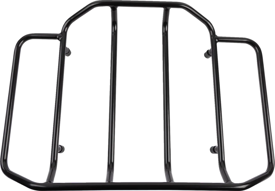 DragSpecialties Tour-Pak® Luggage Rack - Black C77-0139GB - Back View