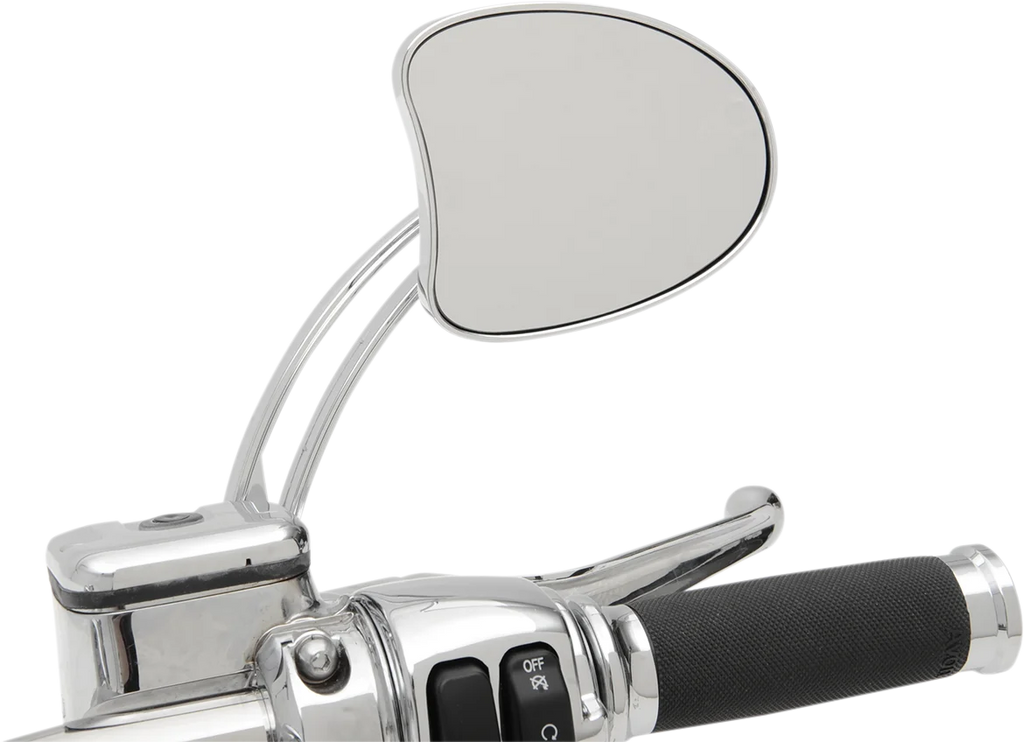 DragSpecialties Touring Mirror - Long Stem 77887 - Back View