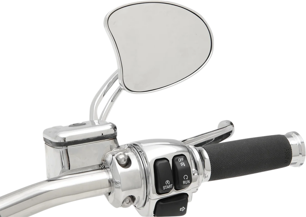 DragSpecialties Touring Mirror - Short Stem 77888 - Back View