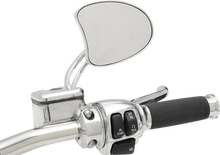 Load image into Gallery viewer, DragSpecialties Touring Mirror - Short Stem 77888 - Back View