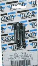 Load image into Gallery viewer, DragSpecialties Transmission Side Knurled Bolt Kit - Chrome - M8 MK782 - Main Product View