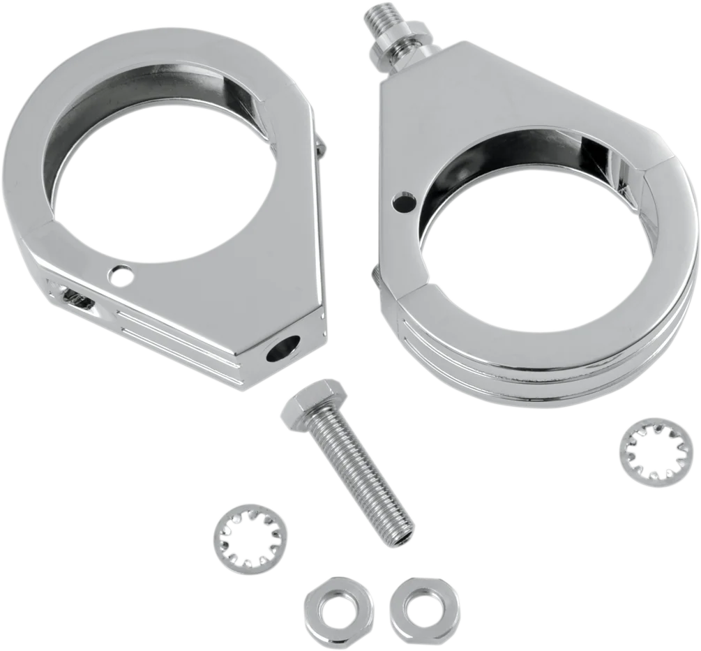 DragSpecialties Turn Signal - Clamp - 41mm - Black 12-6049GB-41 - Side View