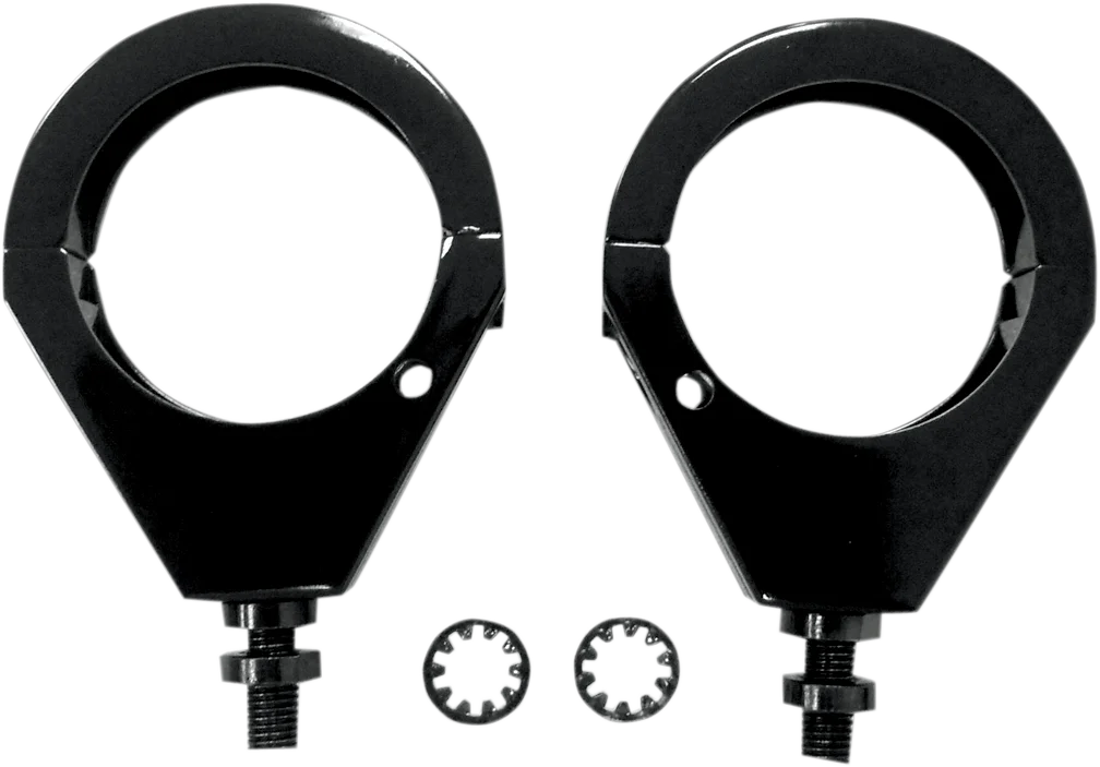 DragSpecialties Turn Signal - Clamp - 49mm - Black 76673B - Main Product View