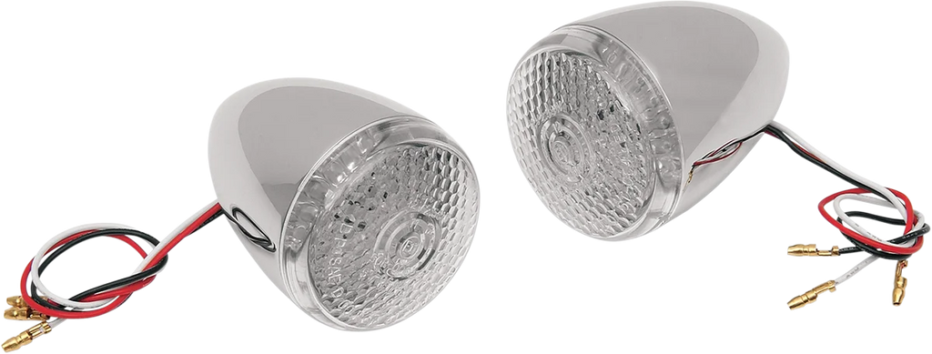 DragSpecialties Turn Signal Kit - Clear/Red - Rear 20-6578CRLED - Main Product View