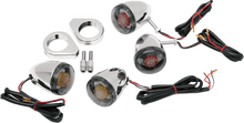 Load image into Gallery viewer, DragSpecialties Turn Signal Kit - Red/Smoke 12-0212 - Side View