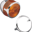 Load image into Gallery viewer, DragSpecialties Turn Signal Lens Trim - Chrome 72182 - Main Product View