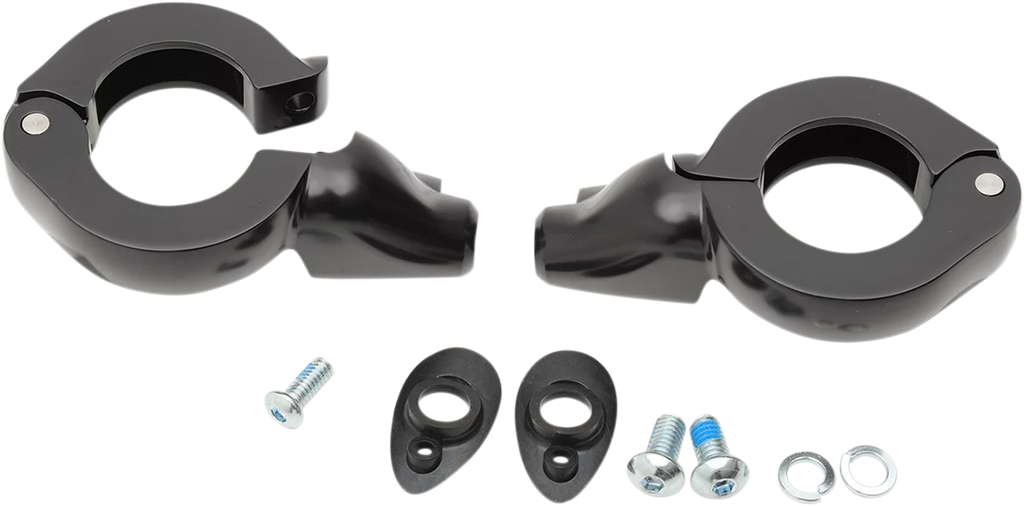 DragSpecialties Turn Signal Mount - 41mm - Black 77854 - Main Product View