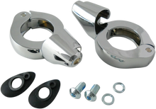 Load image into Gallery viewer, DragSpecialties Turn Signal Mount - 41mm - Chrome 77854C - Side View