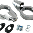 Load image into Gallery viewer, DragSpecialties Turn Signal Mount - 49mm - Chrome 77855C - Main Product View