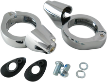 Load image into Gallery viewer, DragSpecialties Turn Signal Mount - 49mm - Chrome 77855C - Main Product View
