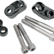 Load image into Gallery viewer, DragSpecialties Turn Signal Mount Kit - 39/49 mm - Black 20-0367GBDS - Main Product View