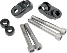 Load image into Gallery viewer, DragSpecialties Turn Signal Mount Kit - 39/49 mm - Black 20-0367GBDS - Main Product View