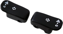 Load image into Gallery viewer, DragSpecialties Turn Signal Switch Extension Caps - Black 77679 - Side View