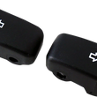 Load image into Gallery viewer, DragSpecialties Turn Signal Switch Extension Caps - Black 77680 - Side View