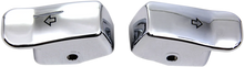 Load image into Gallery viewer, DragSpecialties Turn Signal Switch Extension Caps - Chrome 77447C - Main Product View