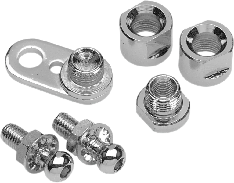 DragSpecialties Turn Signal Swivel Kit - Black 20-0383B - Side View