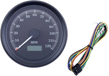 Load image into Gallery viewer, DragSpecialties Universal 3-3/8" Programmable Electronic Speedometer - MPH