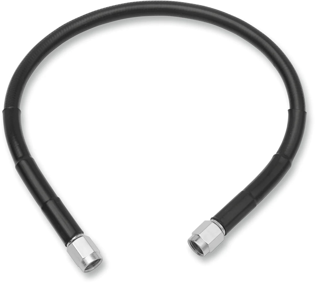 DragSpecialties Universal Brake Line - Black - 14" 814-BLK - Side View