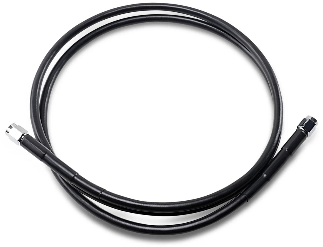 DragSpecialties Universal Brake Line - Black - 58" 858-BLK - Side View