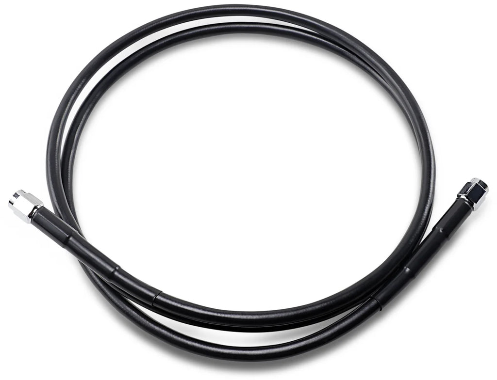 DragSpecialties Universal Brake Line - Black - 58" 858-BLK - Side View