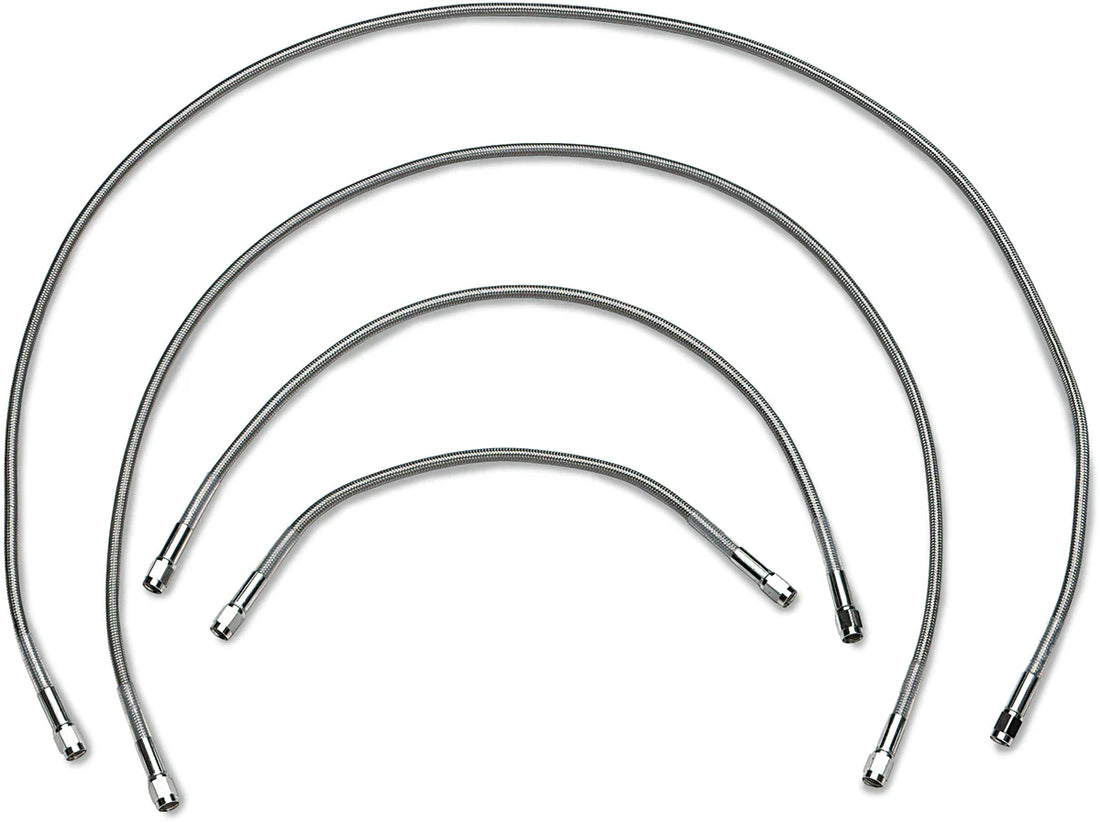 DragSpecialties Universal Brake Line - Clear - 25" 825 - Side View