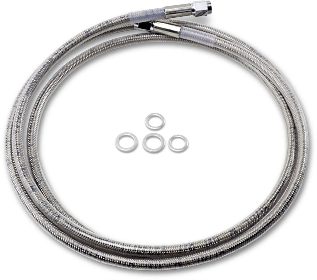 DragSpecialties Universal Brake Line - Clear - 74" 874 - Main Product View