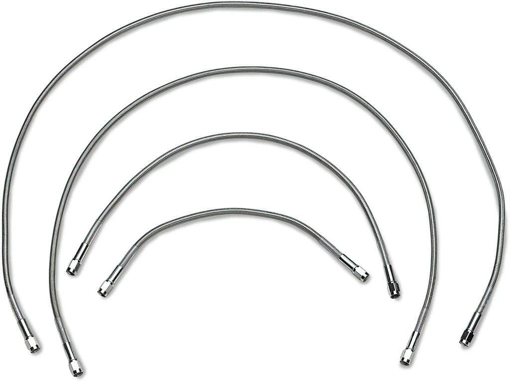DragSpecialties Universal Brake Line - Clear - 9" 809 - Side View