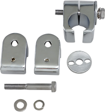 Load image into Gallery viewer, DragSpecialties Universal Engine Guard Clamps - Chrome - 1" 720218-SC2 - Main Product View