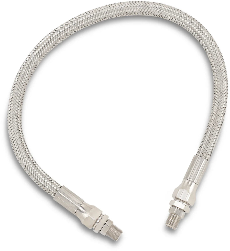 DragSpecialties Universal Oil Line - Stainless Steel - 17" 617 - Main Product View