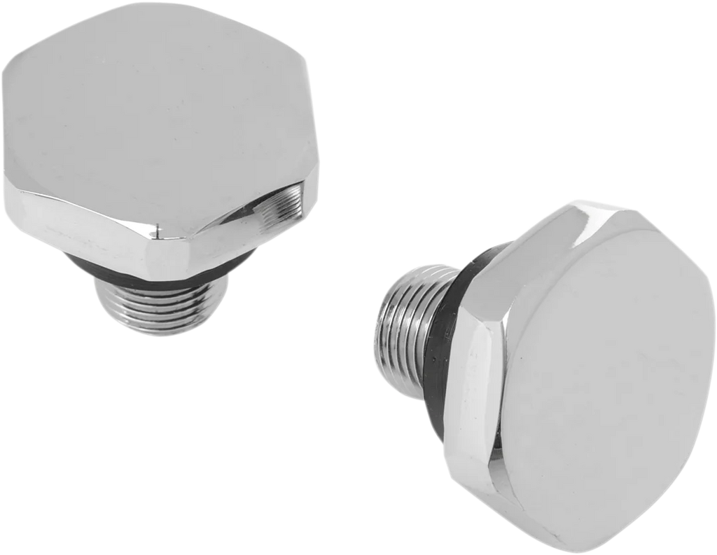 DragSpecialties Upper Fork Tube Cap - Chrome 23-0203A - Main Product View