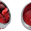 Load image into Gallery viewer, DragSpecialties Visor-Style Bezel/Lenses - Red L22-6828R - Main Product View