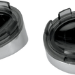 Load image into Gallery viewer, DragSpecialties Visor-Style Bezel/Lenses - Smoke/Mirror L22-6828MC - Main Product View